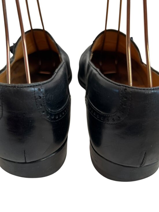 Mezlan loafers Havana black leather slip on shoes mens 8.5 tassel main image 14